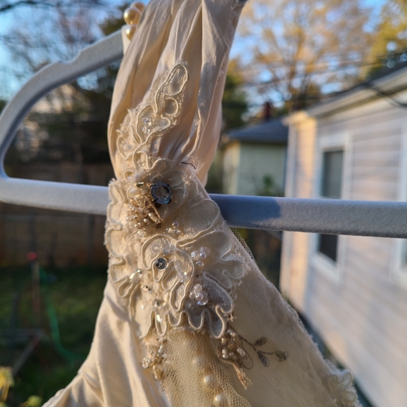 Cream Off White Country Lace Tulle Wedding Dress by Eden Bridals - Picture 13 of 13